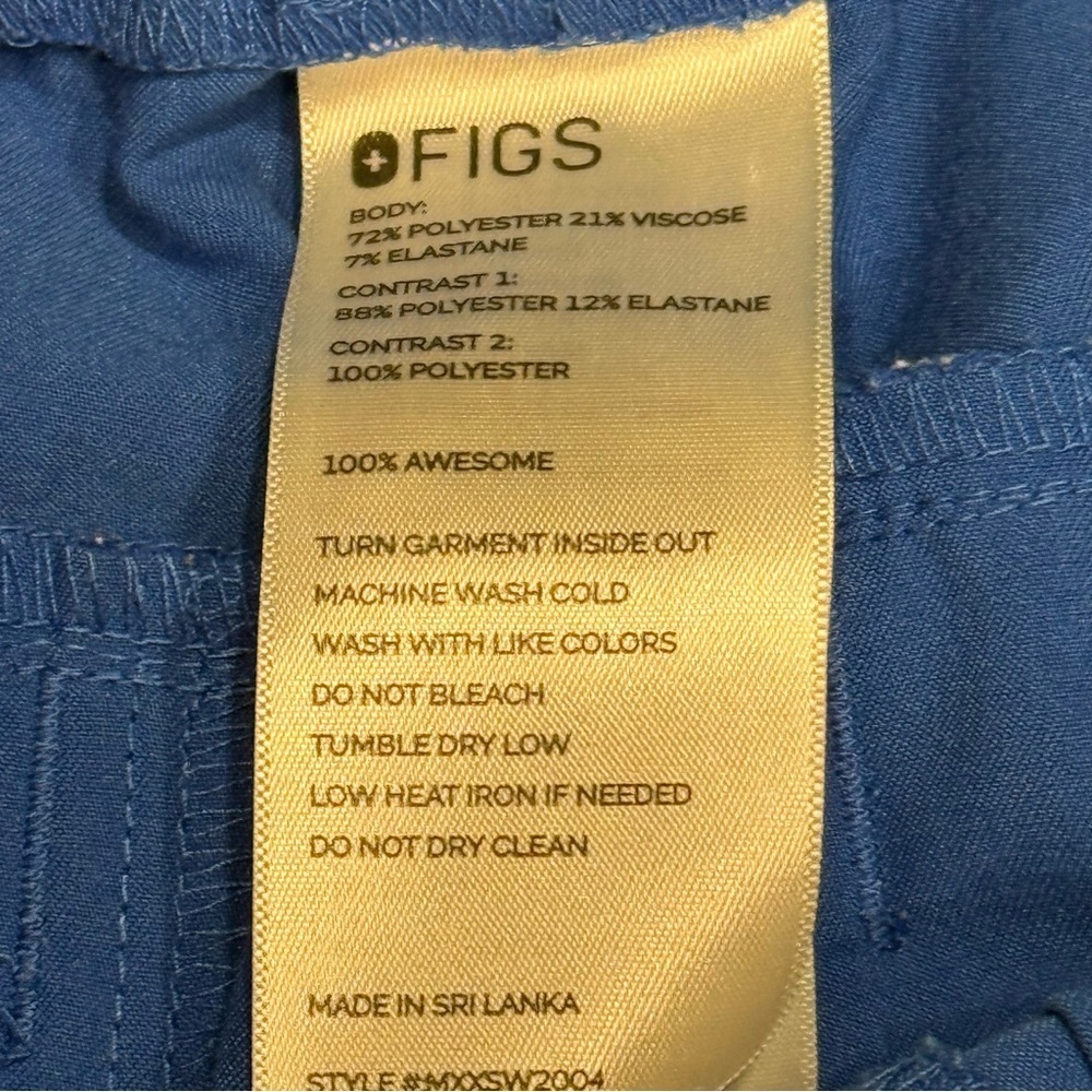 Figs Women's Blue Jogger Scrubs - Picture 2 of 6